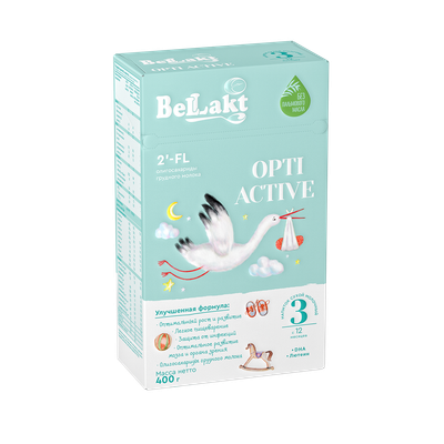 Напиток сухой молочный «Bellakt» Opti Active 3 с 12 месяцев