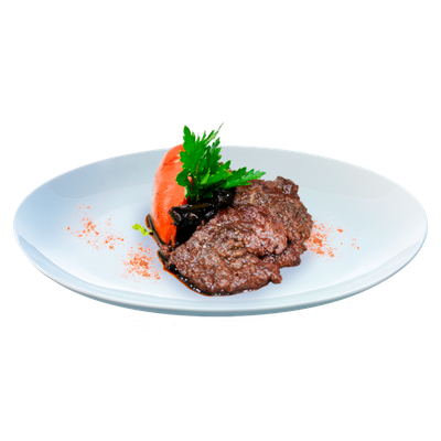 Тальята из говядины с карамелизированным луком