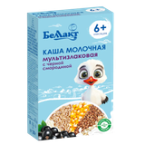 Каша мультизлаковая «Беллакт» с черной смородиной с 6 месяцев