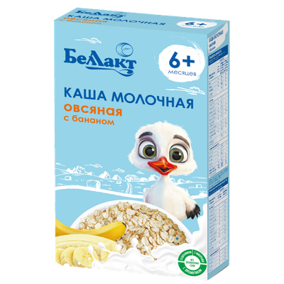 Каша овсяная «Беллакт» с бананом с 6 месяцев