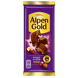 Шоколад «Alpen Gold» фундук-изюм