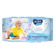 Салфетки влажные «AURA» для детей - Мир Продуктов №3