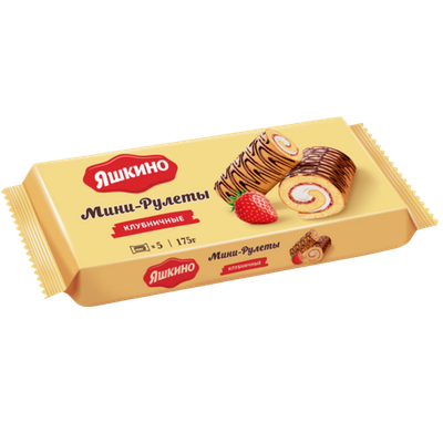 Рулеты-мини «Яшкино» клубника