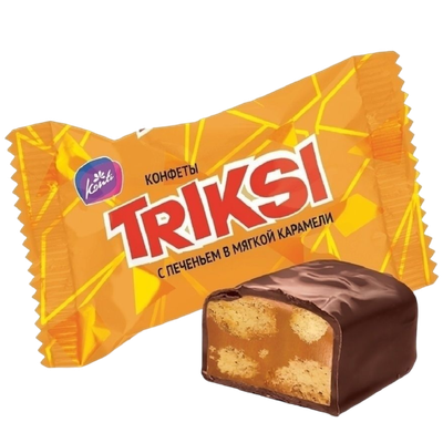 Конфеты «TRIKSI» печенье-мягкая карамель