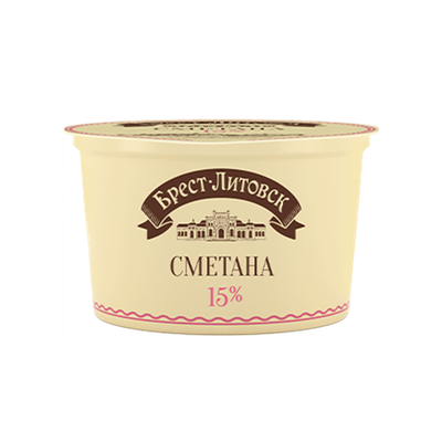 Сметана «Брест-Литовск» 15%