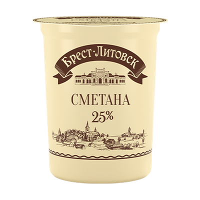 Сметана «Брест-Литовск» 25%