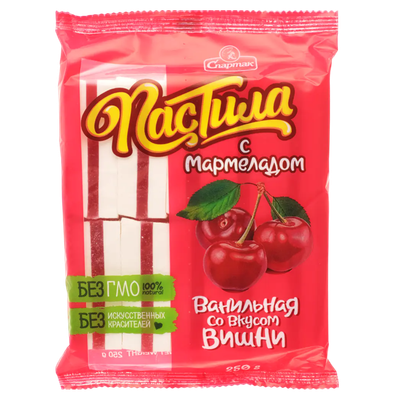 Пастила «Красный Мозырянин» вишня с мармеладом