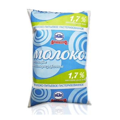 Молоко «Рогачевъ» 1,7% пастеризованное