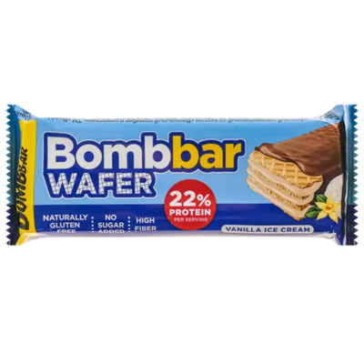 Батончик протеиновый «Bombbar» ванильный пломбир в шоколаде