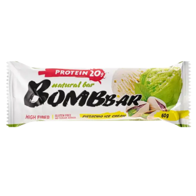 Батончик протеиновый «Bombbar» фисташковый пломбир