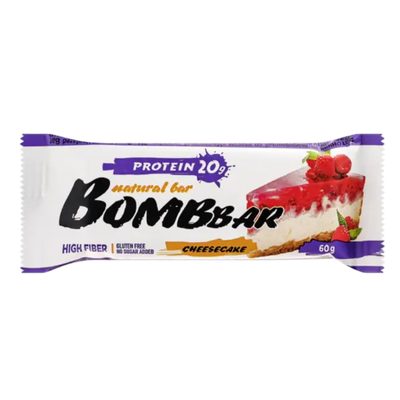 Батончик протеиновый «Bombbar» малиновый чизкейк