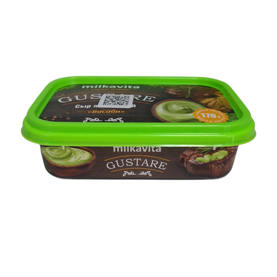 Сыр плавленый «Gustare» 40% васаби
