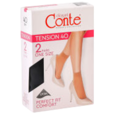 Носки женские «Conte tension 40» капроновые NERO