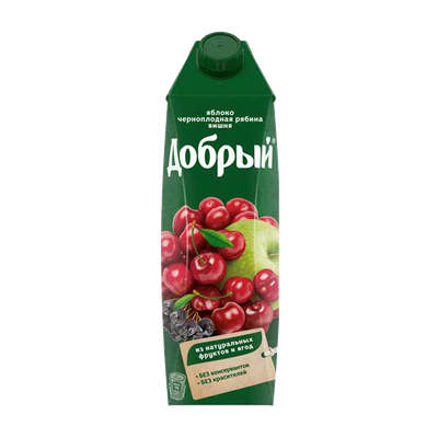 Нектар «Добрый» яблоко-черноплодная рябина-вишня