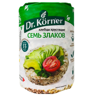 Хлебцы хру­стя­щие «Dr.Korner» семь злаков - Мир Продуктов №3