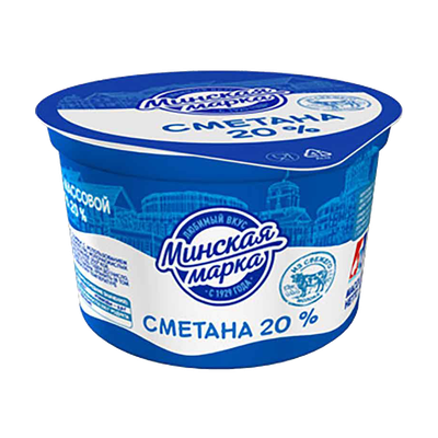 Сметана «Минская марка» 20%