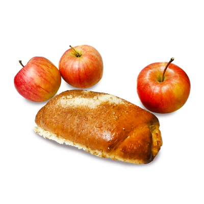 Булочка с яблоками