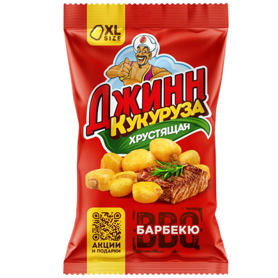 Кукуруза жареная «Джинн» барбекю
