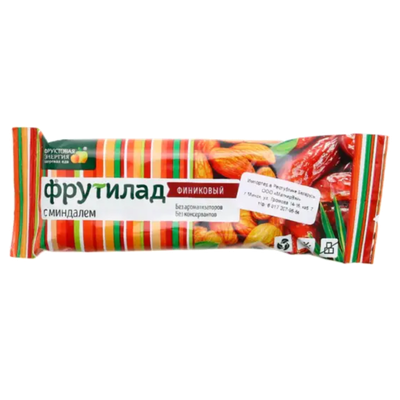 Батончик финиковый «Фрутилад» с миндалем
