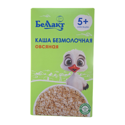 Каша безмолочная «Беллакт» овсяная с 5 месяцев