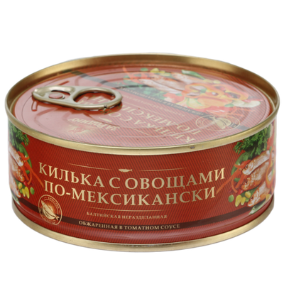 Килька балтийская «За Родину» с овощами 