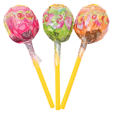 Карамель «Chupa Chups» клубника-яблоко-апельсин