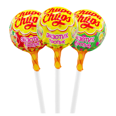 Карамель «Chupa Chups» киви-лайм-манго