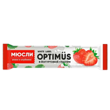 Батончик «Optimus» злаки-клубника в йогуртовой глазури