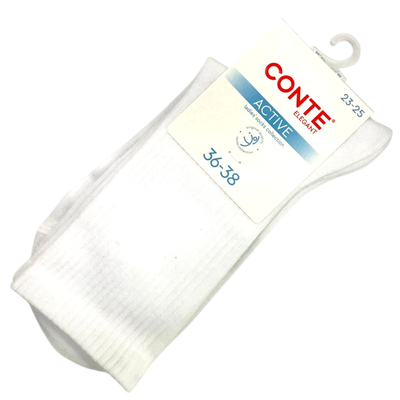 Носки женские «Conte» белые р.36-38