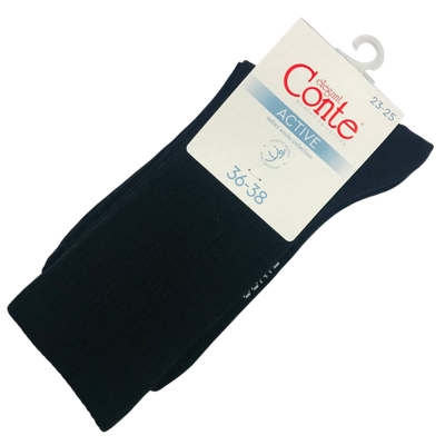 Носки женские «Conte» черные р.36-38