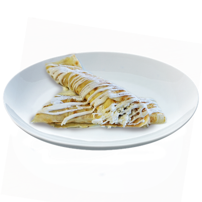 Блинчики с творогом и изюмом