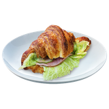 Круассан с ветчиной и мягким сыром