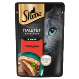 Корм для кошек «Sheba» паштет из говядины в желе