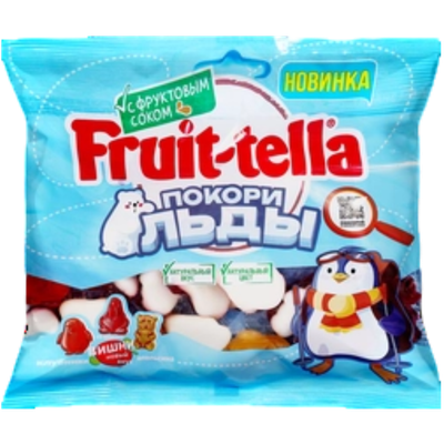 Мармелад жевательный «Fruit-tella» клубника-вишня-апельсин