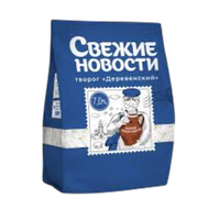 Творог «Свежие новости» 7% деревенский - Мир Продуктов №3