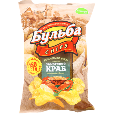 Чипсы «Бульба Chips» заморский краб