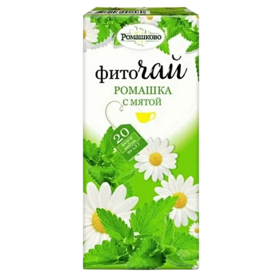 Напиток чайный «Ромашково» ромашка-мята 20 пакетиков