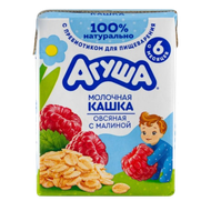 Каша молочно-овсяная «Вставай-ка» 2,5% с малиной - Мир Продуктов №4