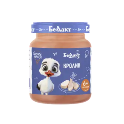 Пюре мясное «Беллакт» из кролика