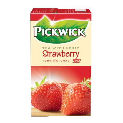 Чай черный «Pickwick» с кусочками клубники 20 пакетиков