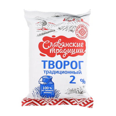Творог «Славянские традиции» 2% традиционный 