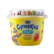 Йогурт «СуперКид» 2% клубника с шоколадными конфетами - Мир Продуктов №4