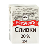 Сливки питьевые «Рогачевъ» 20%