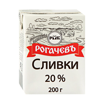 Сливки питьевые «Рогачевъ» 20%