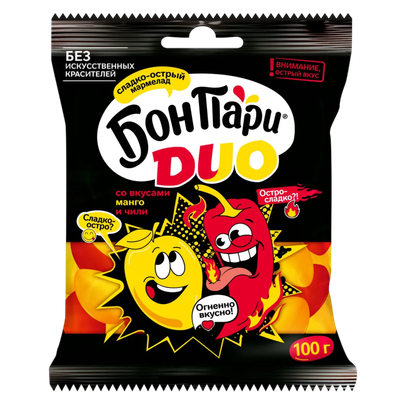 Мармелад жевательный «Бон Пари Duo» манго и чили
