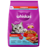 Корм для стерилизованных кошек и котов «Whiskas» говядина