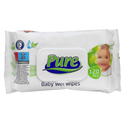 Салфетки влажные для детей «Pure» мягкое прикосновение