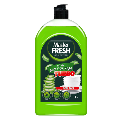 Гель для мытья посуды «Master FRESH TURBO» алоэ вера 