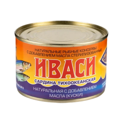 Консервы рыбные «Сардина тихоокеанская» иваси