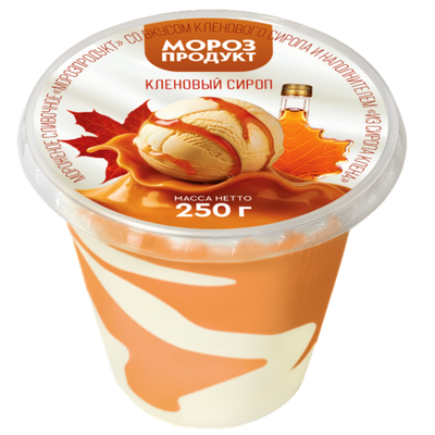Мороженое «Морозпродукт» кленовый сироп